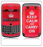 Blackberry Bold 9700 Cell Phone Covers, GelaSkins Decorative Cover Keep Calm an Carry On Slogan