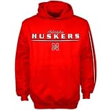 adidas Nebraska Cornhuskers Scarlet Youth Team Vision Pullover Hoody Sweatshirt