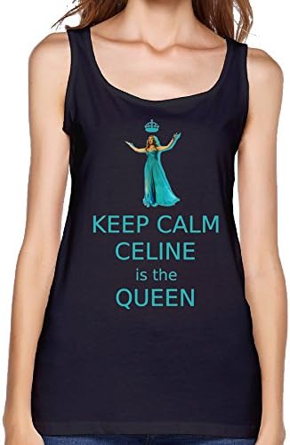 Celine Dion Because You Loved Me Women Black Sleeveles Tops