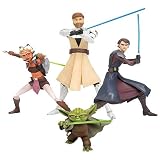 Star Wars Clone Wars Series 1 Jedi Statue Set