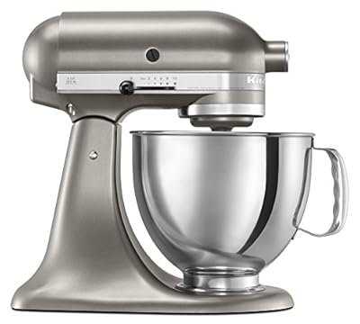 KitchenAid KSM150PSACS Architect Series Tilt Head Stand Mixer with Pouring Shield, 5-Quart, Cocoa Silver