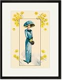 Black Framed/Matted Print 17x23, The Bridesmaid