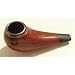 Small Brown Shiny Wooden Pipe for Tobacco Smoking with Case