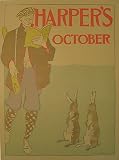 1890's Harper's October Edward Penfield Vintage Literary Antique Advertising Poster