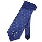 INDIANAPOLIS COLTS Color TONAL Blue SILK NeckTie NFL STAMPED Neck Tie