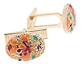 Beautiful cufflinks with genuine Art Deco period (1920's & 1930's) Venetian glass