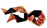 L.Erickson USA Bucol Elastic Loop Headband - Garcia Peach/Orange 100% Silk Charmeuse