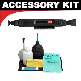 LensPEN + Cleaning Kit - for Digital SLR Cameras & Lenses - including Canon Digital Rebel XTi XSi EOS 40D Nikon D40 D60 D80 D300 D700 & D3 Olympus Evolt E410 E420 E510 & E520 Pentax K10D K20D K100D K200D & Sony Alpha