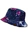 C.C Unisex 100% Cotton Packable Reversible Tie Dye Bucket Sun Hat, Navy/Hot Pink