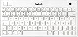 Keysonic KSK-3201MacBT Flat Super Mini Wireless Bluetooth Keyboard with Trackball in Mac Layout