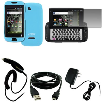 EMPIRE Light Blue Silicone Skin Case Cover + 