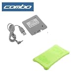 Premium Light Green Durable Soft Silicone Skin Cover Case + Large Capacity Rechargable Battery Pack for Nintendo Wii Fit Balance Board