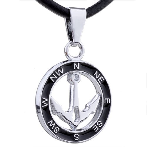 Compass Anchor Stainless Steel Pendant For Men Features