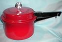Vintage -- HTF -- Red Mirro Matic 4 Qt. Pressure Cooker [Complete cooker--pan tray, rubber ring, jigler]