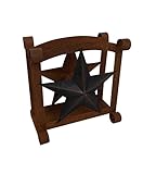 Craft Outlet Star Napkin Holder, 6 x 5 x 6.5-Inch, Rustic