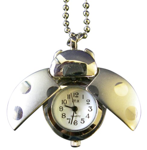 Silver Ladybug Watch – Ladybug Necklace Watch
