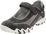 ALLROUNDER by MEPHISTO Women's Niro Mary Jane Flat,Graphite Suede/Canvas,8.5 M US