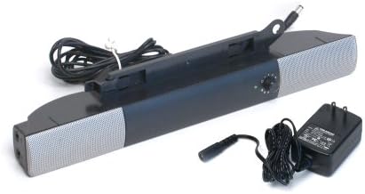 Genuine Dell AS500 4Y463 Mountable Monitor Screen Multimedia Soundbar Speaker With Power Adapter, Works With Most Dell Flat-Panel UltraSharp LCD Monitor/Screens Such As The Following: 1505FP, 1703FP, 1704FP, 1801FP, 1901FP, 1905FP, 2001FP, 2005FPW, Includes Built-in Volume Control, and Power LED Light