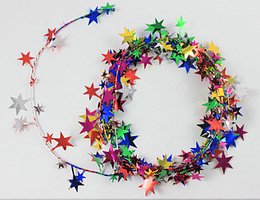 Multicolor Star Wire Garland