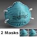 3M 1860S N95 Health Care Respirators 2-Pack (2 Small, Child Size Masks)