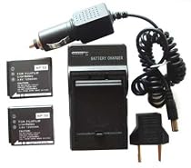 Nextop-2 Packs Fuji Fujifilm NP-50 Brand New 1200mAh COMPATIBLE Battery + Compatible Wall & Car Charger (FREE European Adaptor) for Fujifilm FinePix F50fd, F100fd