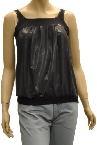 Miss Sixty Black Polyester Sleeveless Top Blouse