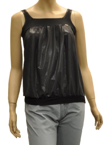 Miss Sixty Black Polyester Sleeveless Top Blouse