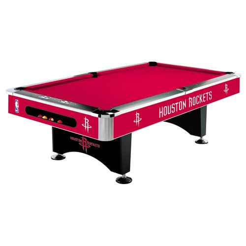 Houston Rockets Team Logo 8 Foot Pool Table