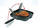 Starfrit Aluminum Die Cast 10 Inchx 10 Inch Grill Pan with foldable handle