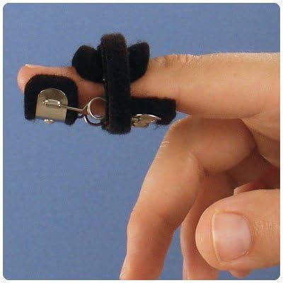 Bunnell Mini Modified Safety Pin Splint with Coil to Extend PIP or DIP Mini Modified Safety Pin Splint. Size: Medium, 1&amp;9/16" (3.97cm)