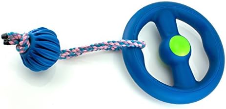 Large Floating Ring Dog Toy Floats Disc Chew Toy Fly Ring Dental Care (Orange)