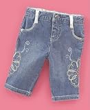 Guess - GUESS? Baby Girl Embroidered Capri Jeans