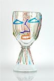 X1097 Handblown Art Glass "Face" Vase (A73-2)