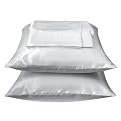 Charmeuse Satin Sheet Set - White