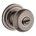 Kwikset Hancock Bed/Bath Knob in Polished Chrome
