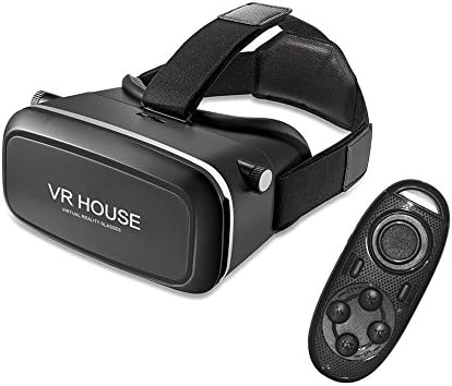 SmartVR 3D VR Glasses for iOS Android SmartPhone 3.5"-6.0" to Enjoy VR Movie and VR Game, Immersive VR Glasses With Remote Joystick
