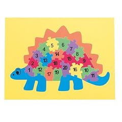FLIP FLOP Puzzle Mats, 26-tlg. Set "Dino" mit Zahlen von 1-20