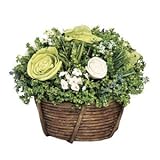 花ごころ ガーデニング用品・資材 Antwerp バスケットブーケSS ホワイト 66872