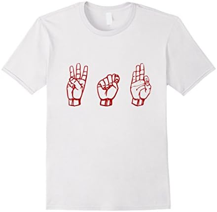 Men's WTF in Sign Language  3XL White