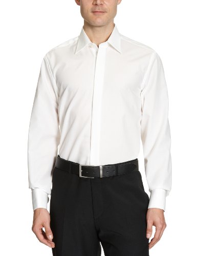 Seidensticker Herren Hemd/ Smoking & Frack 1034, Gr. 40 CM (M), Beige (21 ecru) Preisvergleich