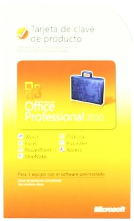 Microsoft Office Pro 2010 PC Attach Key PKC Microcase