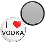 I Love Vodka - 77mm Round Compact Mirror