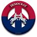 Peace Symbol Magnet of Democratic Party by MEYOTO