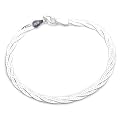 Bracelet - BRS-K41015 - Pulsera de mujer de plata de ley, 18 cm