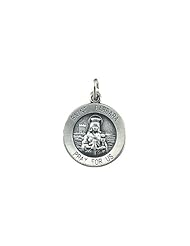18.25 mm St. Barbara Medal in 14K Yellow Gold