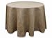 AK TRADING CO. 90-Inch Round Jute Burlap Table Overlay Table Cover – Natural Rustic Tablecloth for Weddings, Country Events, and Outdoor Décor – Made in USA