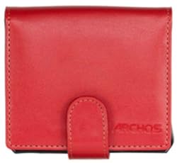 Archos Leather Stand Case for Archos 405 (Red)