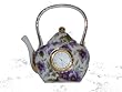 Pansy Tea Pot Clock
