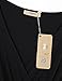 Timeson Peplum Tops for Women, Long Sleeve Crossover V Neck Wrap Front Pullover Casual Peplum Top Black XX-Large