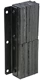 Vestil V-1124-4.5 Rubber Dock Bumper, Rectangular, Laminated, Vertical Mount, 6 Holes, 24" Length, 11" Width, 4.5" Depth
